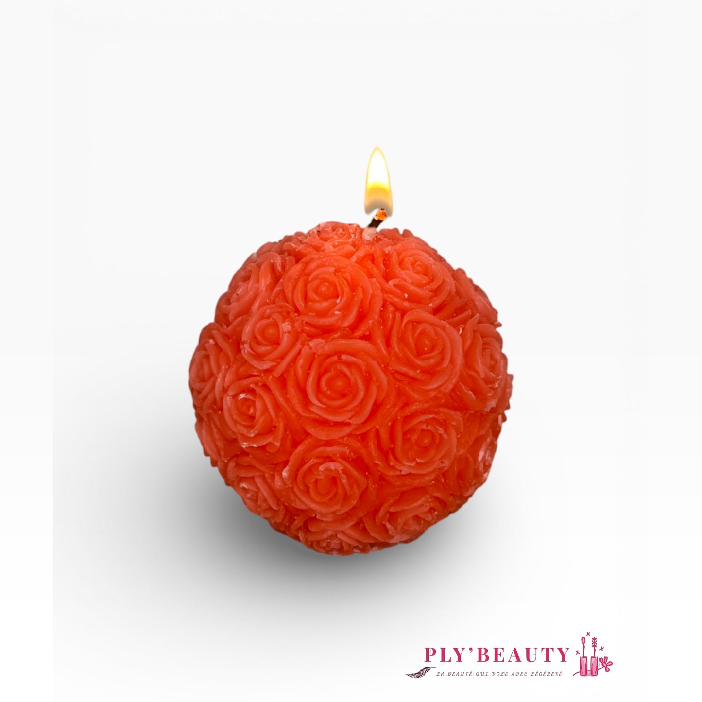 🌹 Bougie Parfumée Rose - Ply'beauty