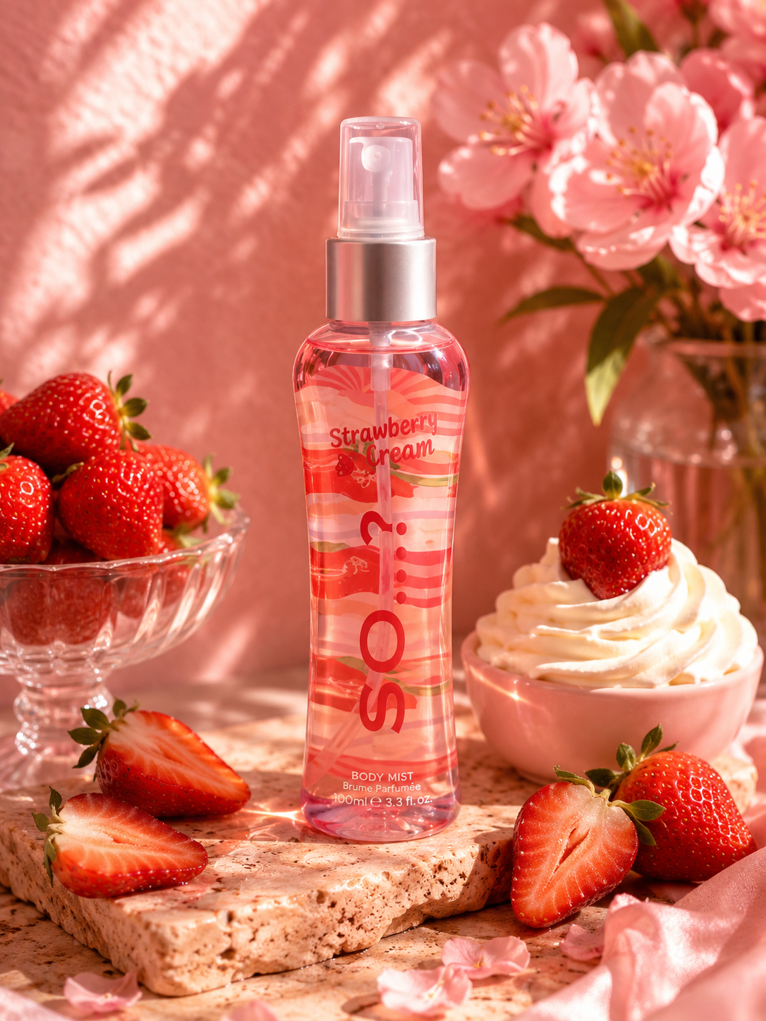 So…? – Strawberry & Cream • Brume parfumée corps (100 ml) - Ply'beauty