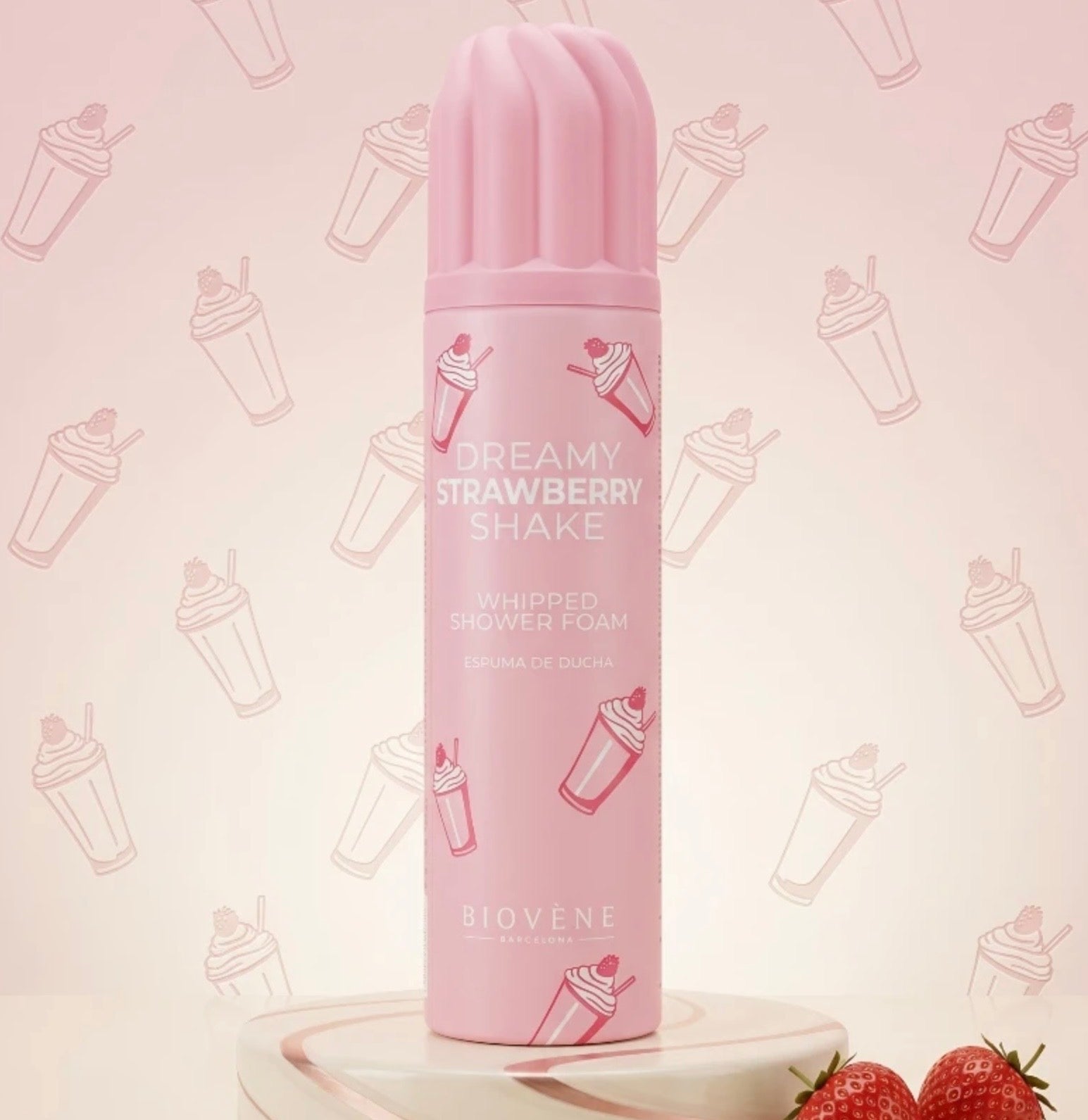 🍓🍦 Mousse Chantilly de Douche Biovène Barcelona – 250 ml