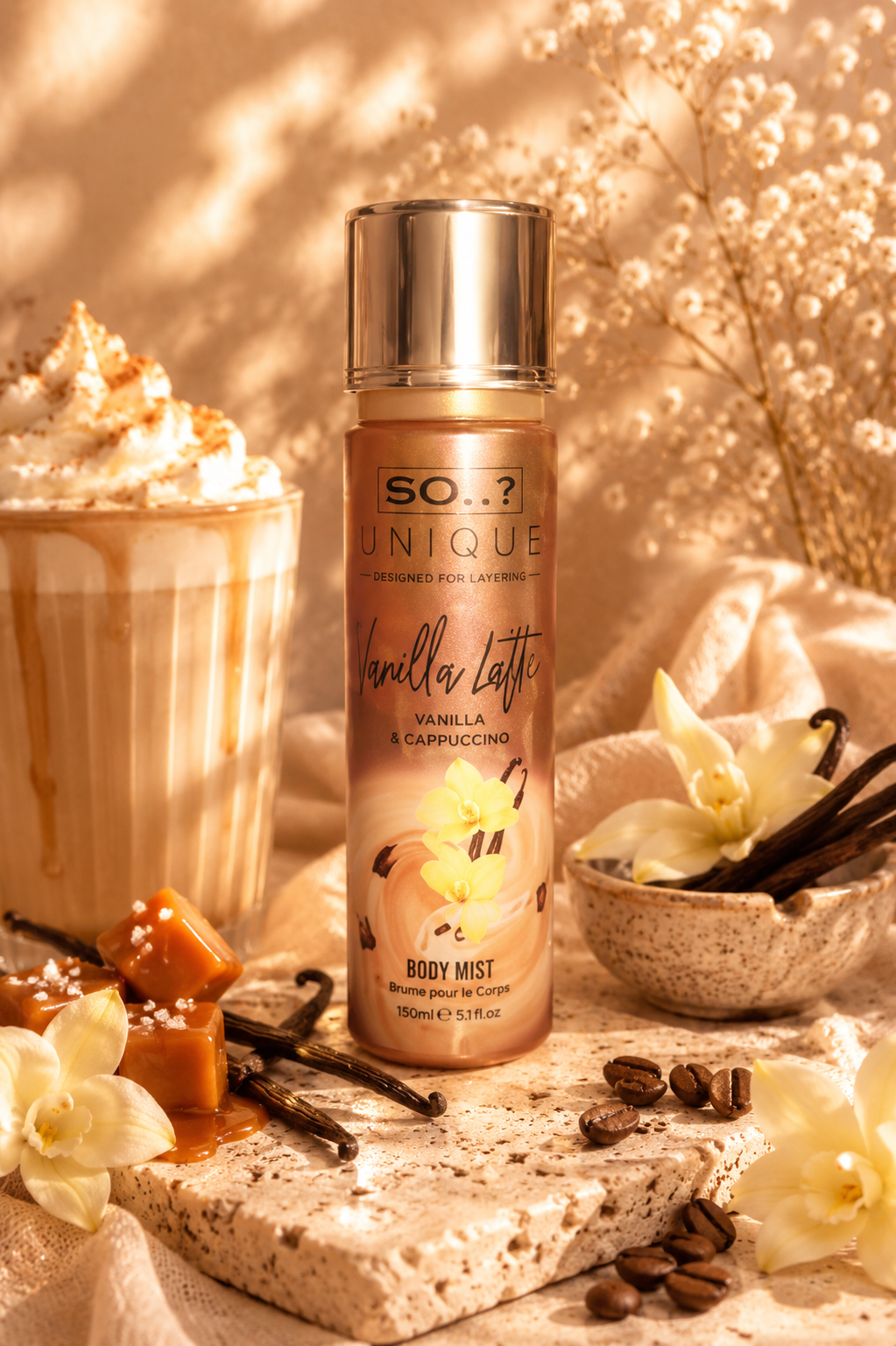 So…? Unique – Vanilla Latte • Brume parfumée corps (150 ml) - Ply'beauty