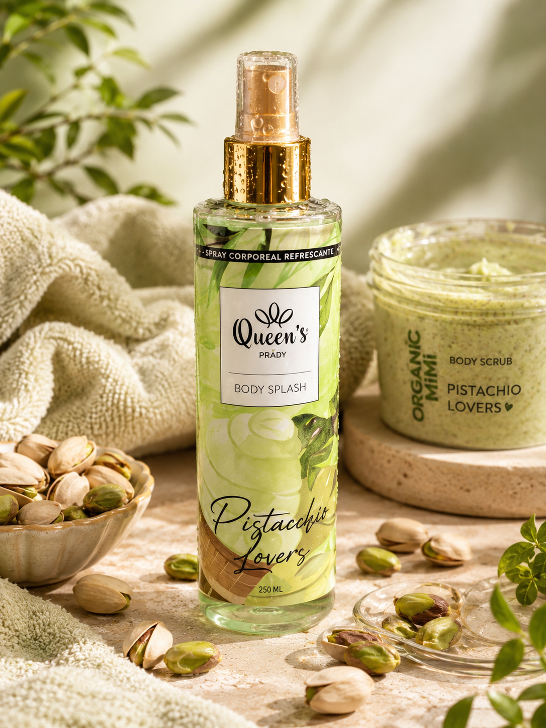 Queen’s Prady – Brume Corporelle “Pistachio Lovers” (250 ml) - Ply'beauty