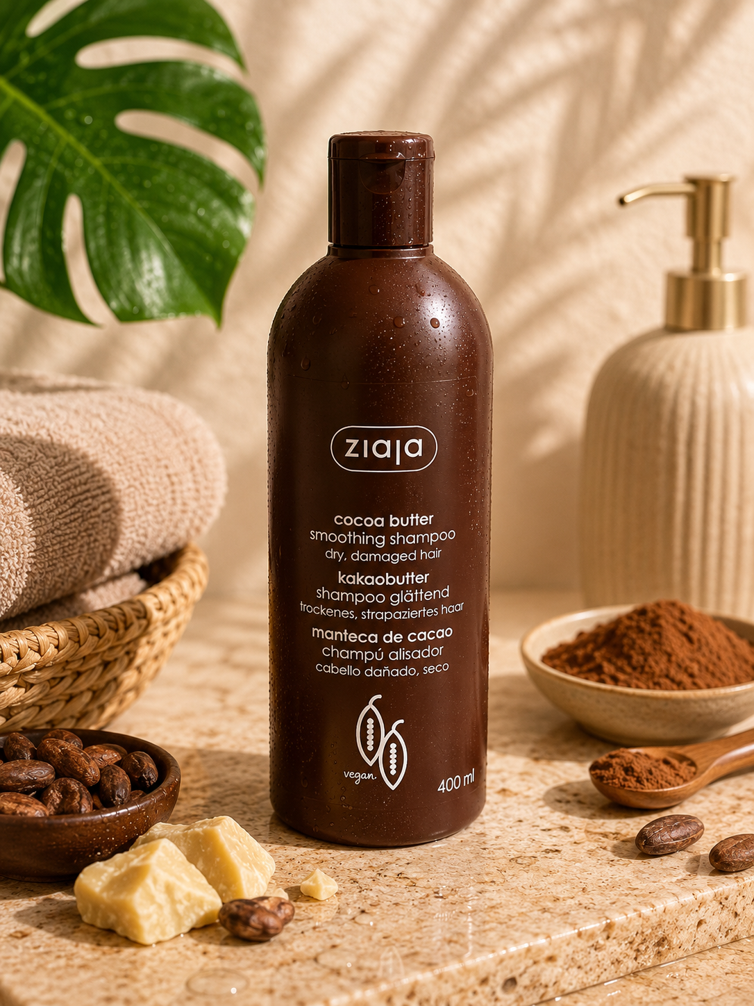 Ziaja – Shampooing Lissant au Beurre de Cacao • 400 ml - Ply'beauty