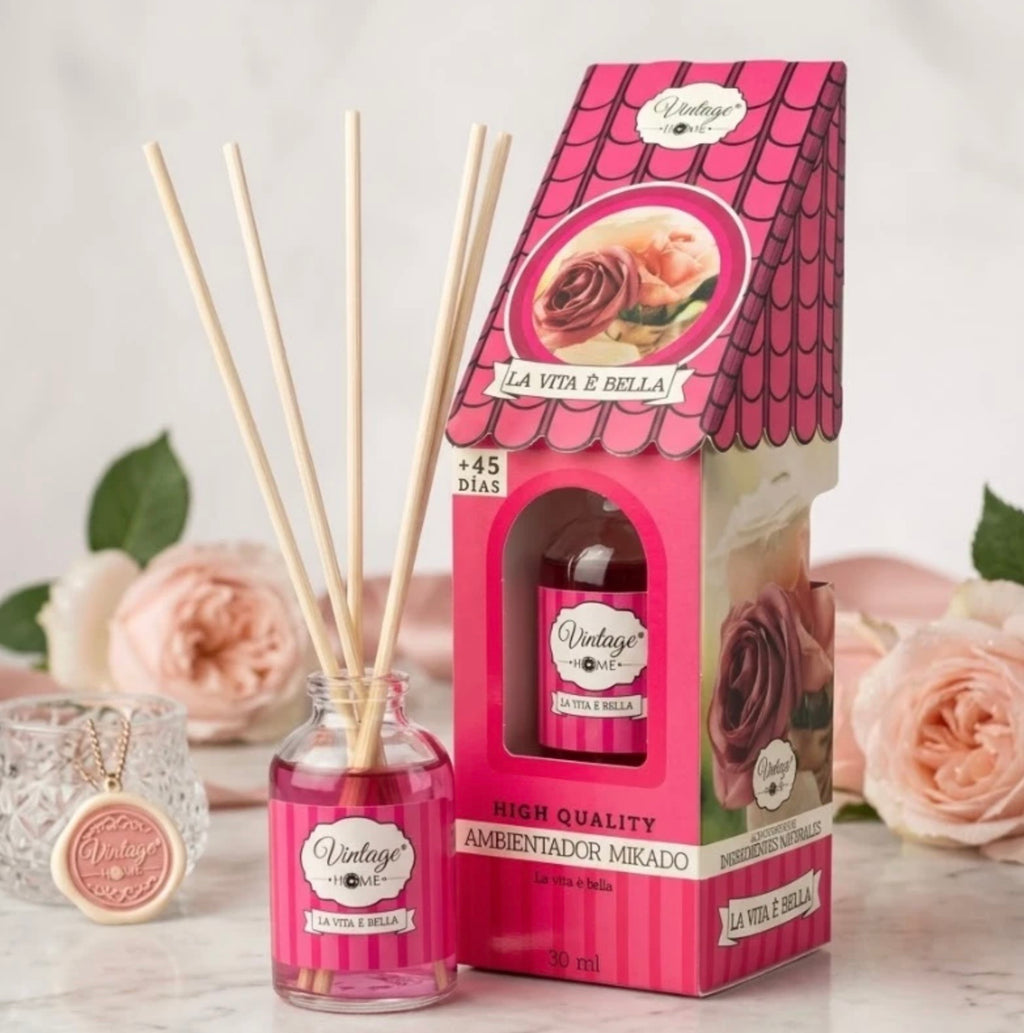 🏡 Diffuseur de Parfum Mikado – Vintage Home