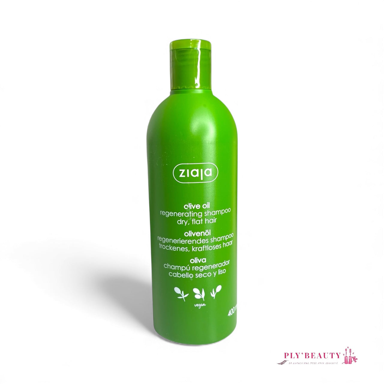 Shampooing Ziaja Olive Oil régénérant pour cheveux secs et affaiblis – flacon vert 400 ml 