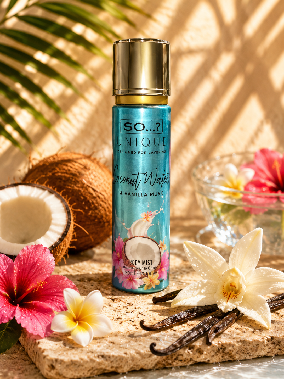 So…? Unique – Coconut Water & Vanilla Musk • Brume parfumée corps (150 ml) - Ply'beauty
