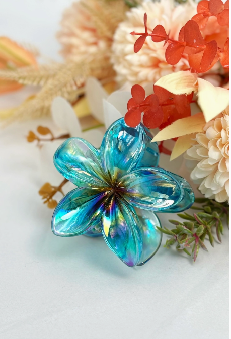 🌺 Pince Fleur Holographique