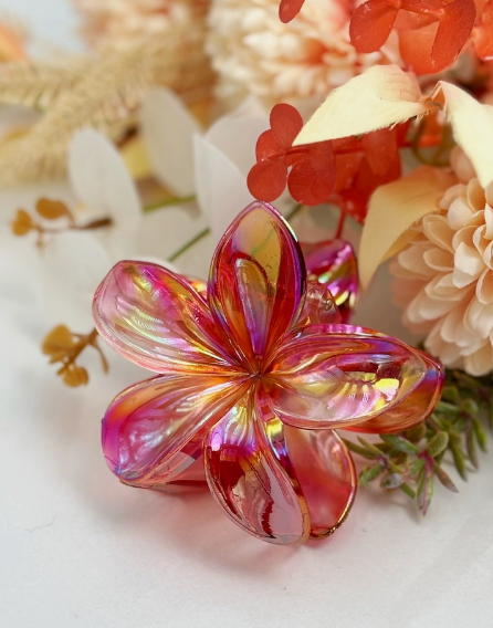 🌺 Pince Fleur Holographique