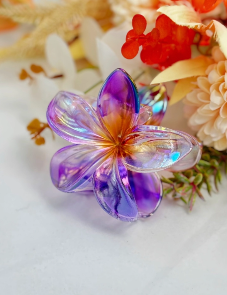 🌺 Pince Fleur Holographique