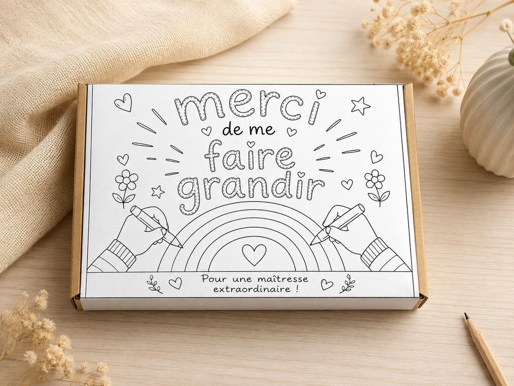 🎨 Coffret à Colorier – Merci de me faire grandir