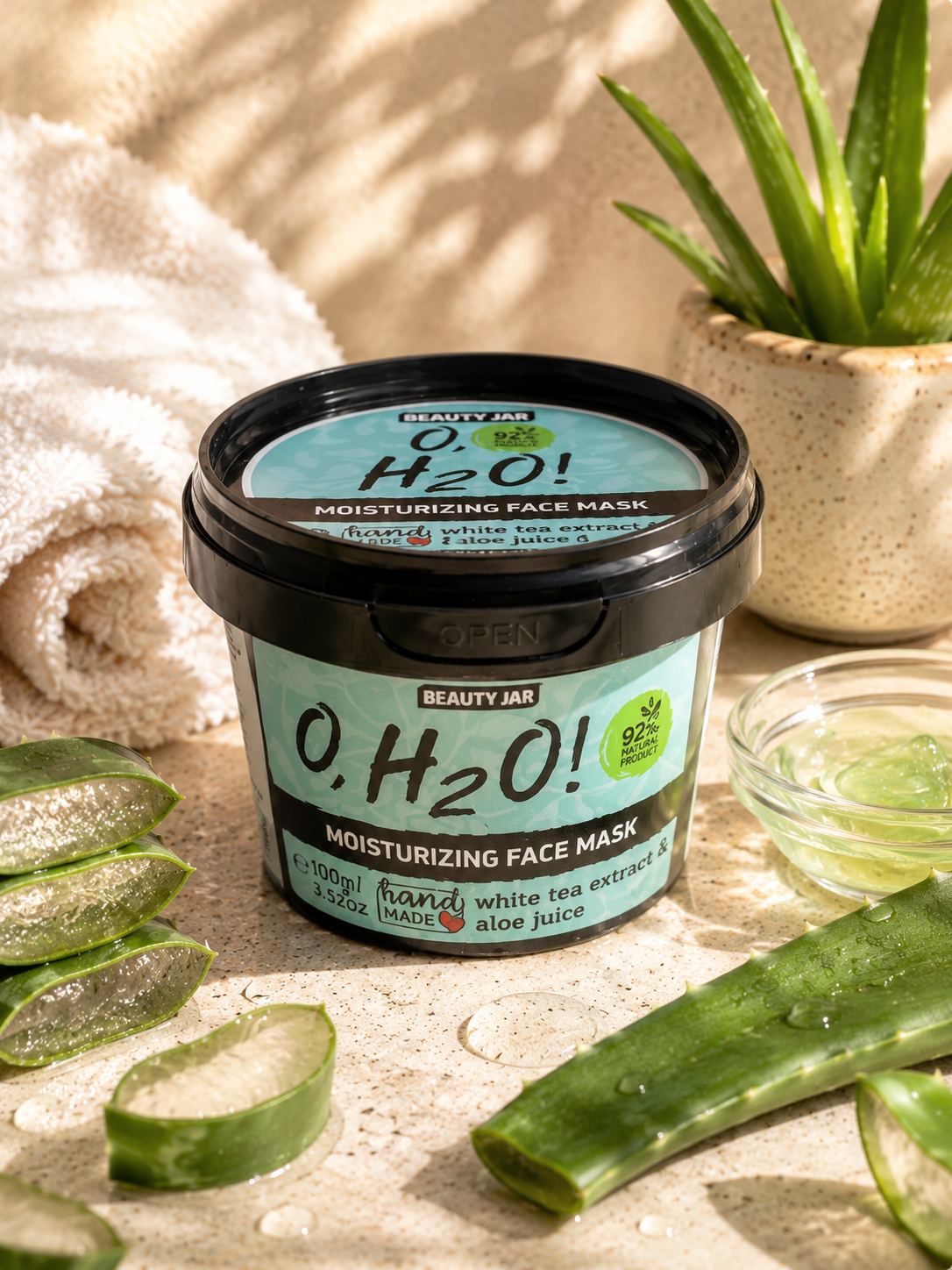 Masque Visage Hydratant Aloe-Véra - Ply'beauty