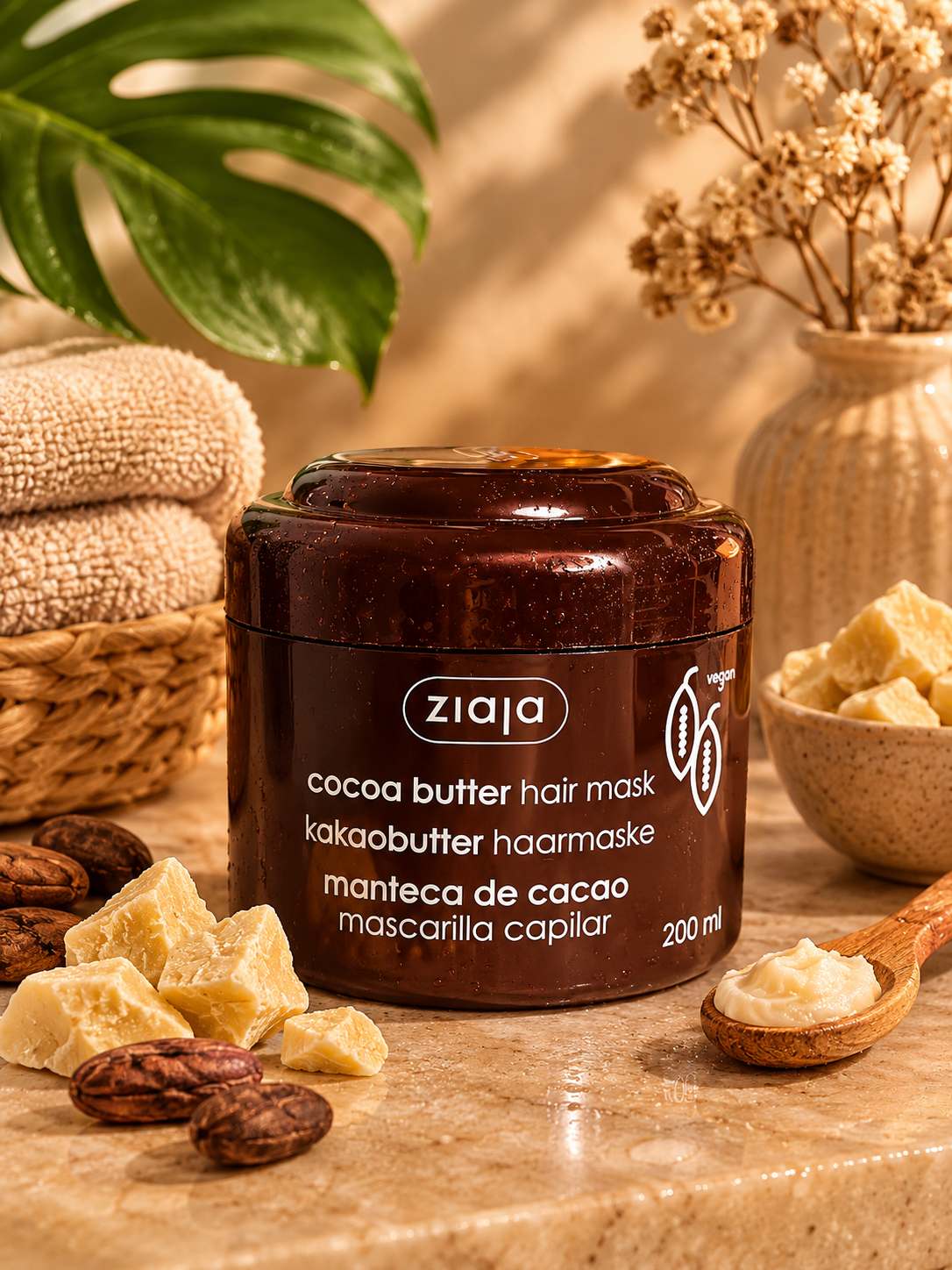 Ziaja – Masque Capillaire au Beurre de Cacao (200 ml) - Ply'beauty