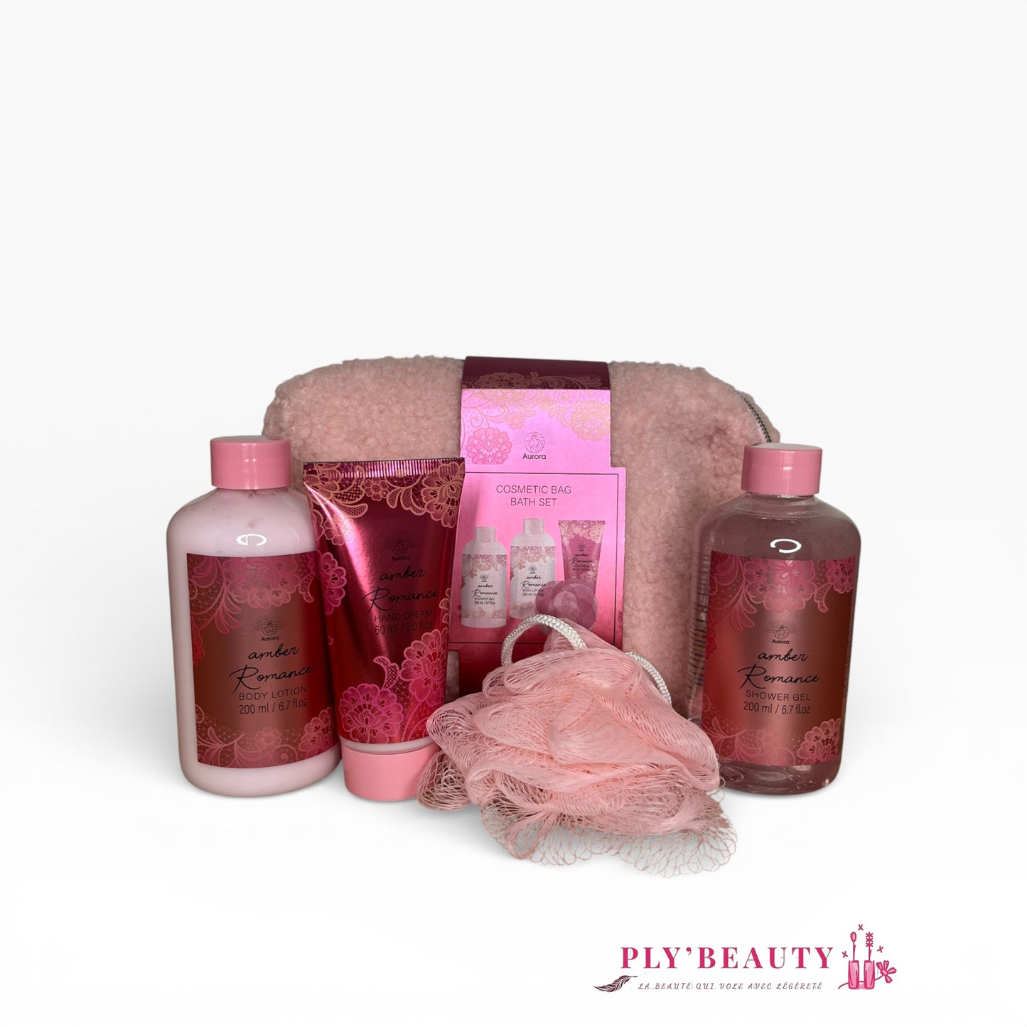 🌸 Trousse Beauté & Bain – Amber Romance (Aurora) - Ply'beauty