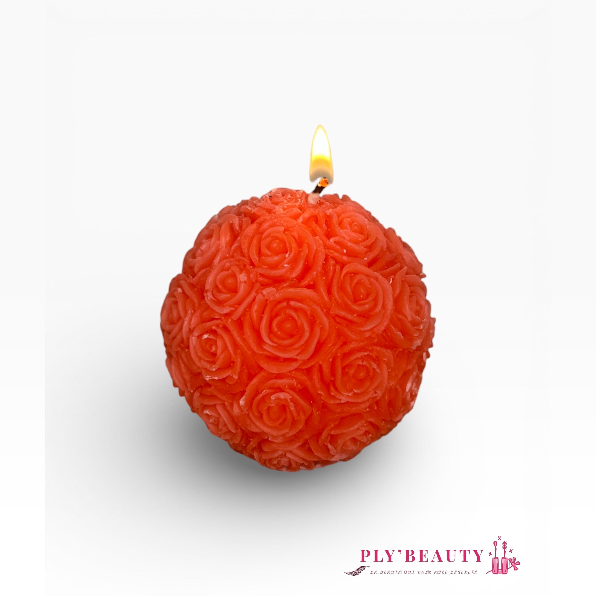 🌹 Bougie Parfumée Rose - Ply'beauty